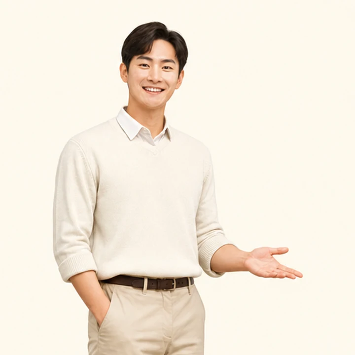 자영업자 장기렌트 상담 신청을 안내하는 담당자